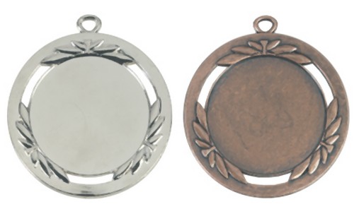 E 161 Medaille Zilver-Brons compleet LAATSTE 2 OP=OP!!